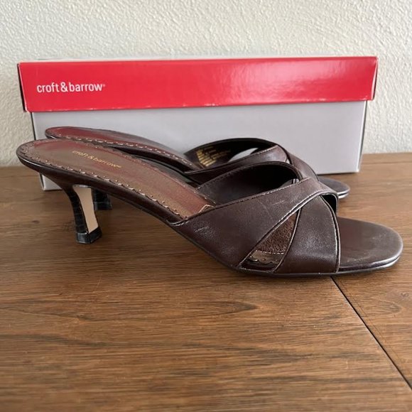 croft & barriw sandals, size 61/2, brown - Picture 3 of 5